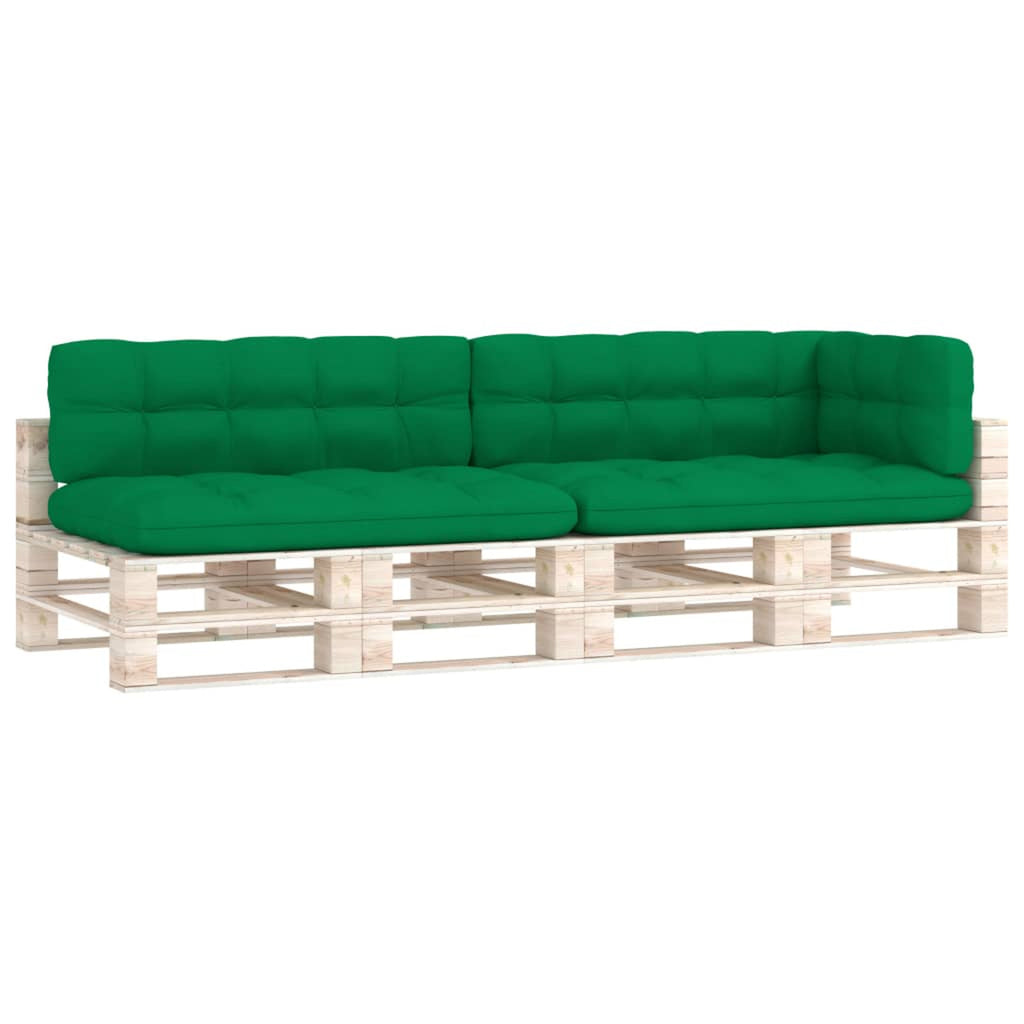 Set of 5 Green Fabric Pallet Sofa Cushions P193750