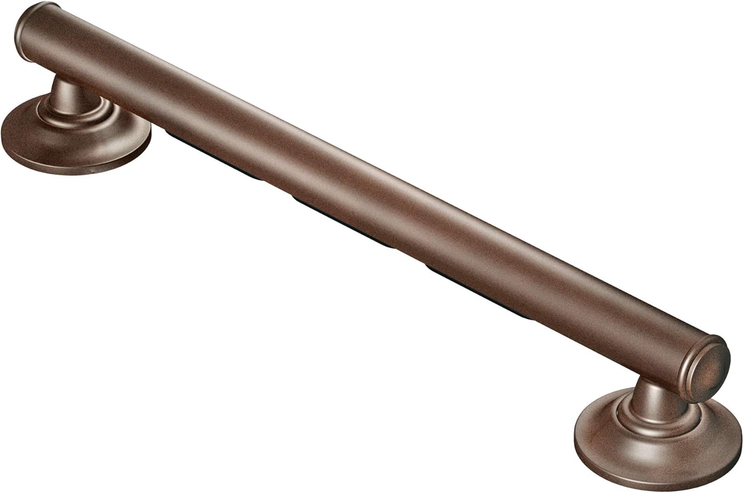 Brushed Nickel Bathroom Grab Bar with Curled Grip, Pack of 2 A263634