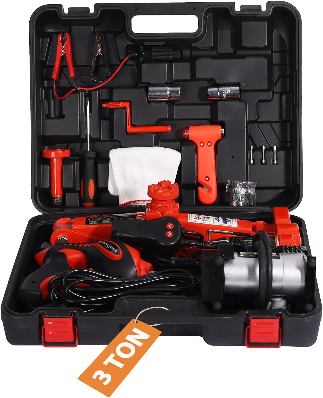 3 Ton 12V Portable Electric Car Jack Pack of 2 A8088