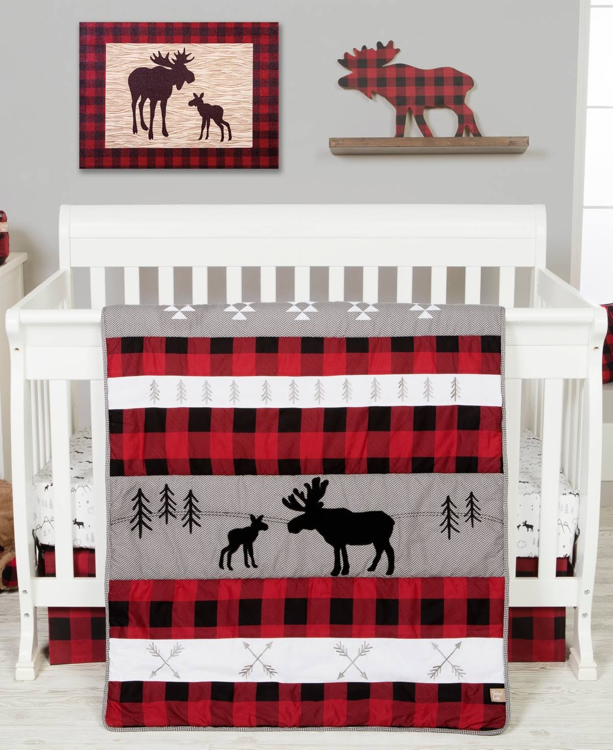 3 Piece Crib Bedding Set R968