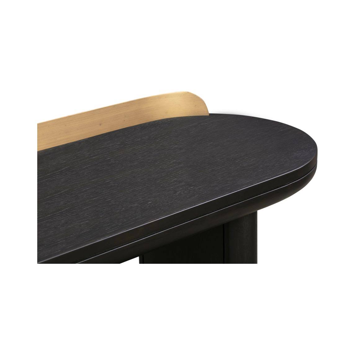 Black Desk Console Table O54328