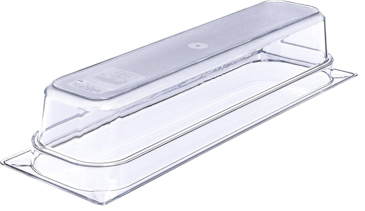 Clear 5.1 qt. Half-Size Polycarbonate Food Pan (Case of 6) S573