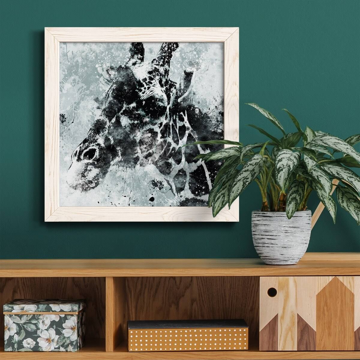 White Framed Canvas 24x24 G52808