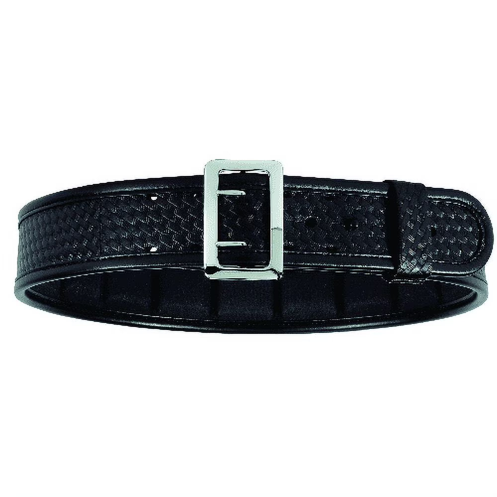 Black Sam Browne Belt with Brass Buckle Size 36 G22008