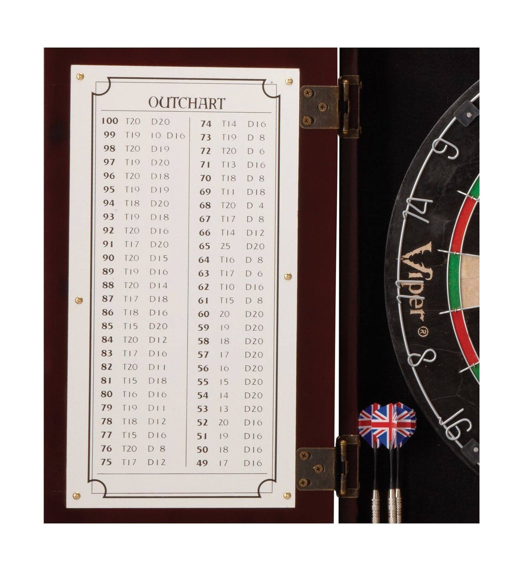 Sisal/Bristle Steel Tip Dartboard & Cabinet Bundle E630136