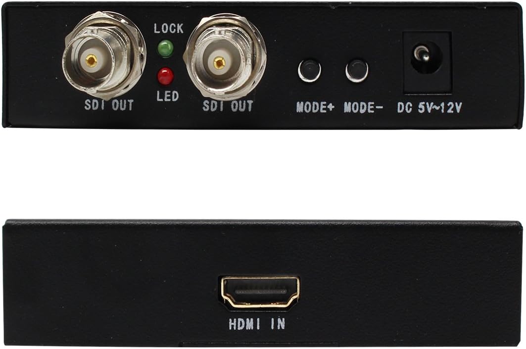 HDMI to SDI Audio Video Converter with Two SDI Outputs, 1080P, Black, Pack of 2 G790