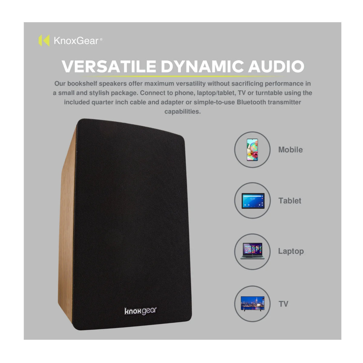 Powered Bookshelf Bluetooth Speakers X783