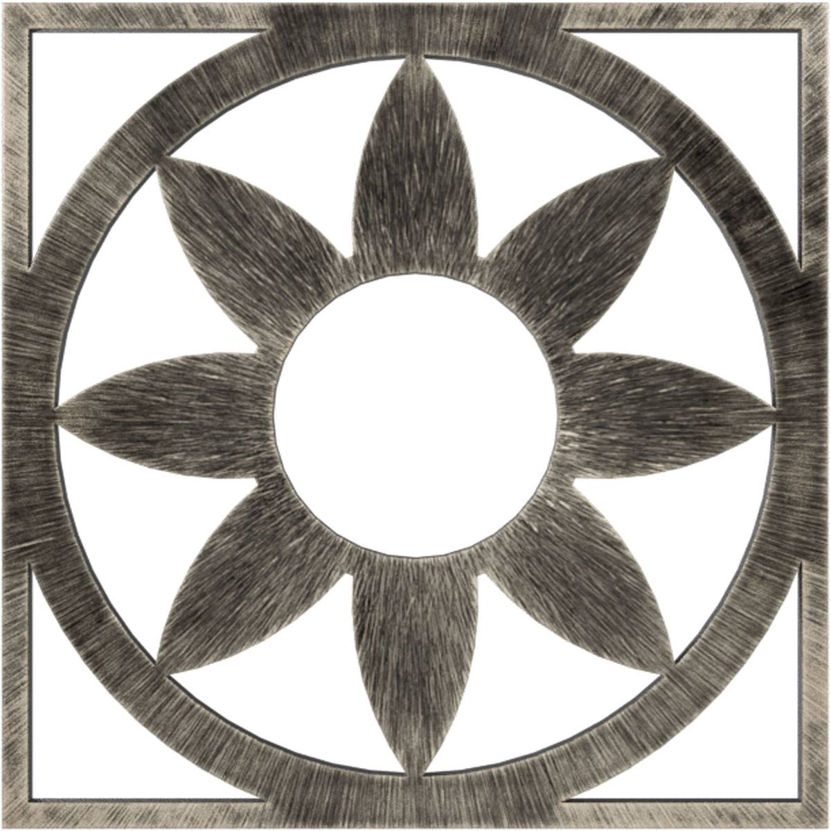 Antiqued Warm PVC Pierced Ceiling Medallion V689