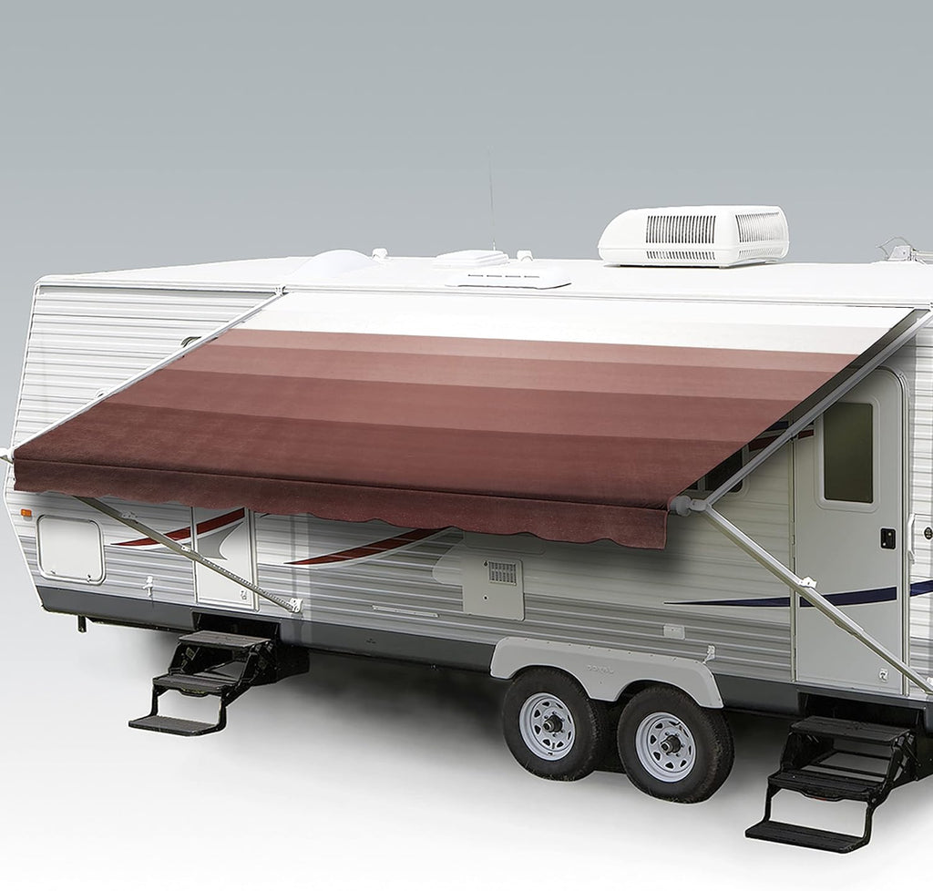 Heavy Duty Weatherproof Vinyl RV Awning Fabric Replacement 11' P668