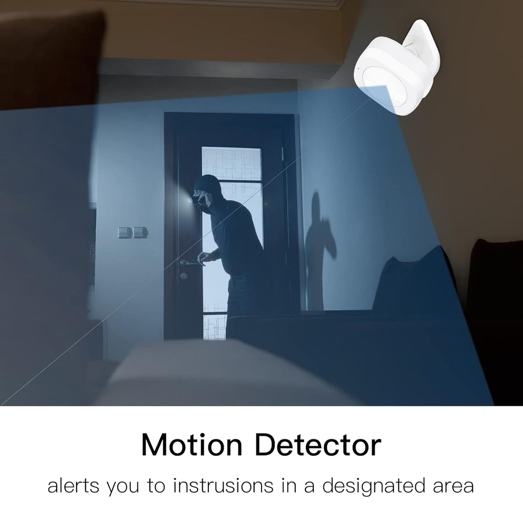 4 Piece Wireless Home Security System Kit with Door Window Sensor, WiFi Indoor Camera, Smart Hub, PIR Motion Detector M1336