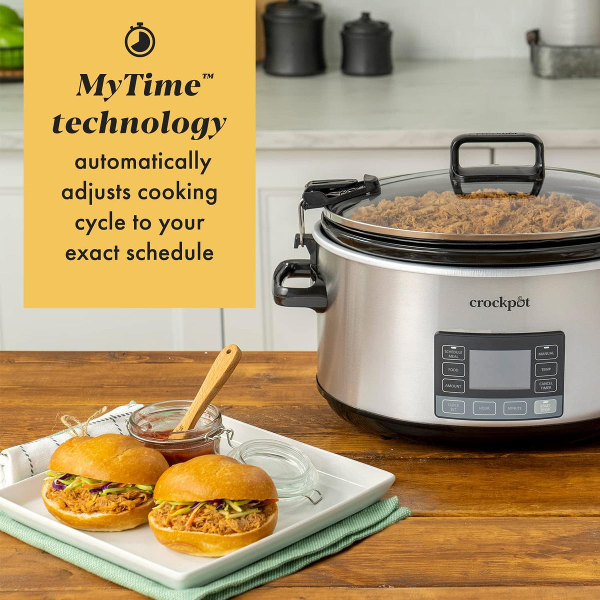7Qt Programmable Stainless Steel Slow Cooker W1365