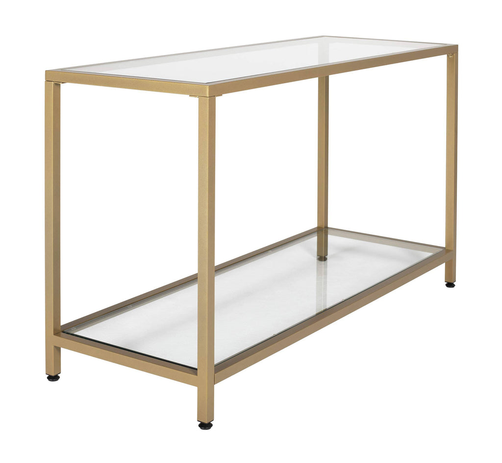 Gold Glass Console Table N24807