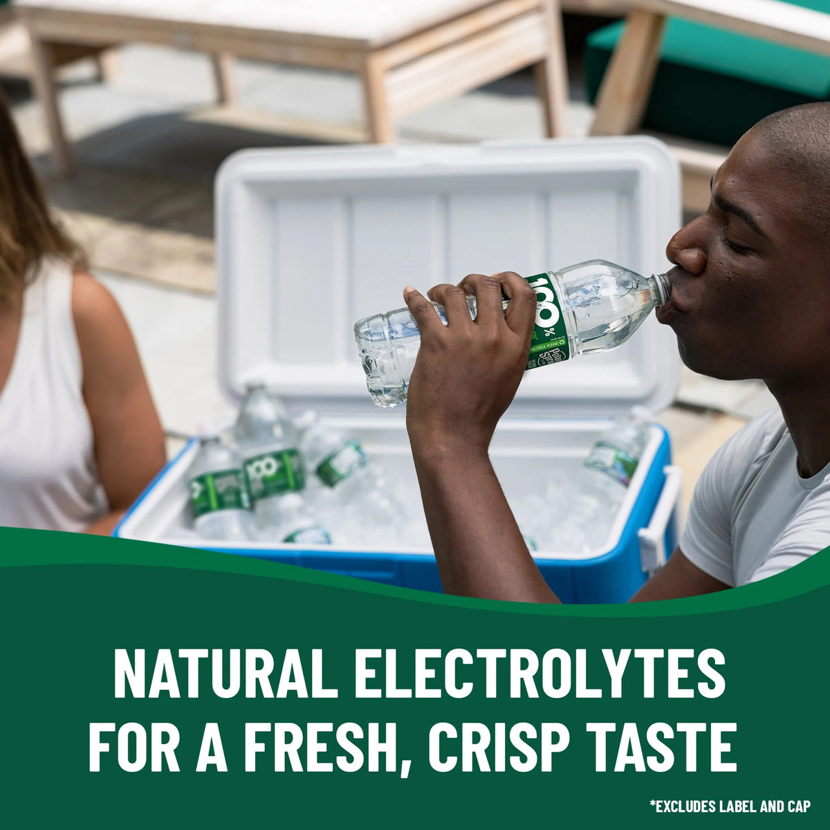 20 Ounce Natural Spring Water Plastic Bottles (Pack of 28) U491959