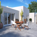 3-Piece Eucalyptus Wood Patio Dining Set R4567