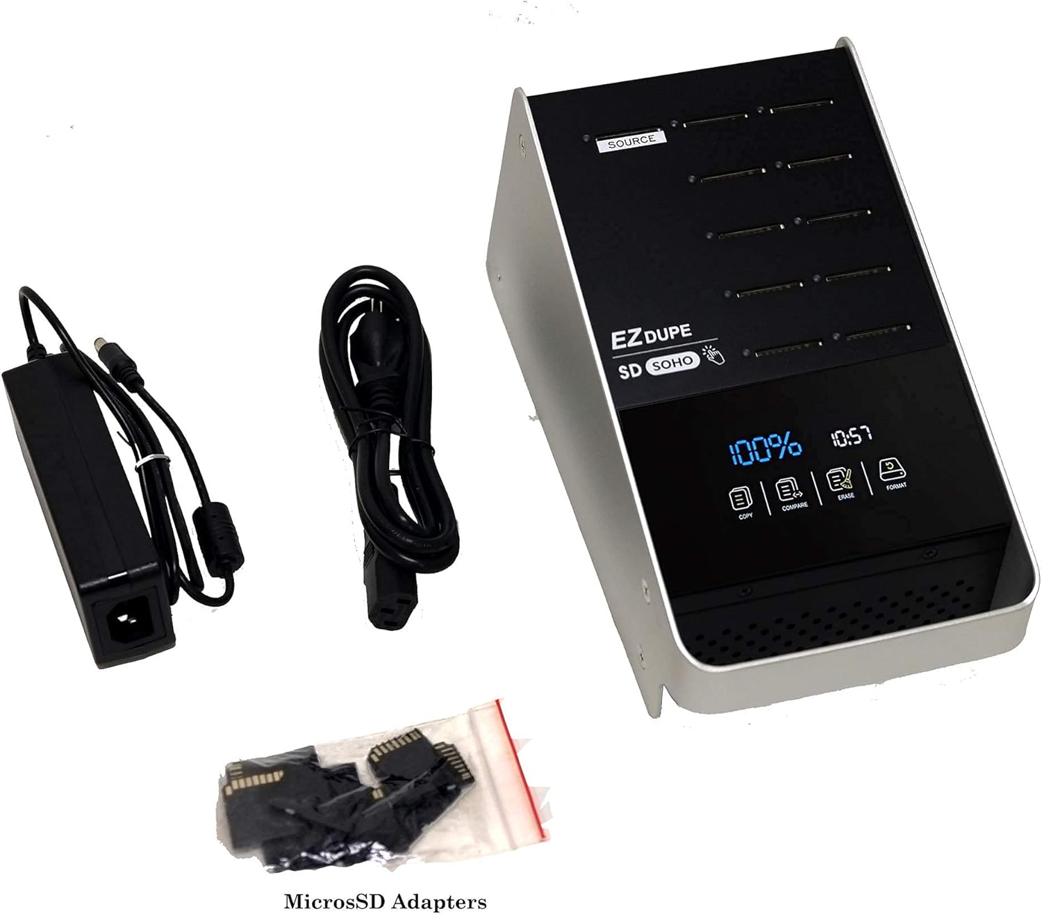 SD Duplicator with Touch Screen for MicroSD SDHC SDXC Memory Card E39598
