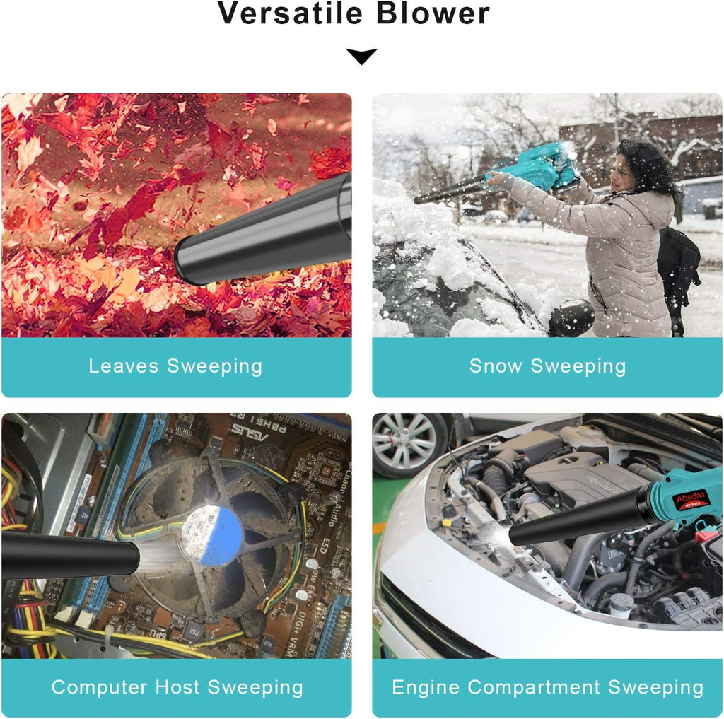 Cordless 2-in-1 Electric Handheld Leaf Blower with 2 Pack 18V 2.0 Ah Lithium Battery V468066
