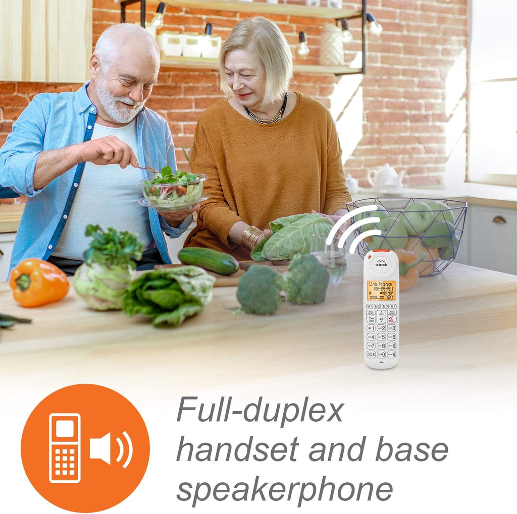 Amplified Corded/Cordless Senior Phone with Answering Machine I894