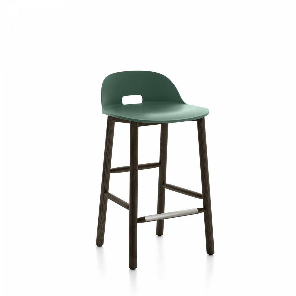 Green Low Back Counter Stool I39725