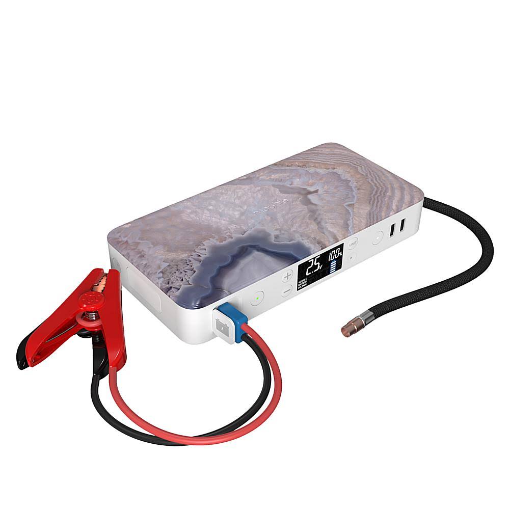 Blue Portable Car Jump Starter and Air Compressor M8882