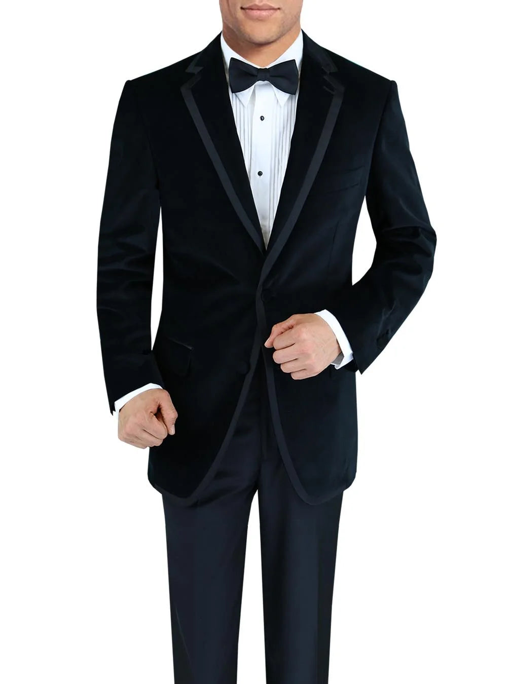 Black Velvet Tuxedo Suit Jacket J153777