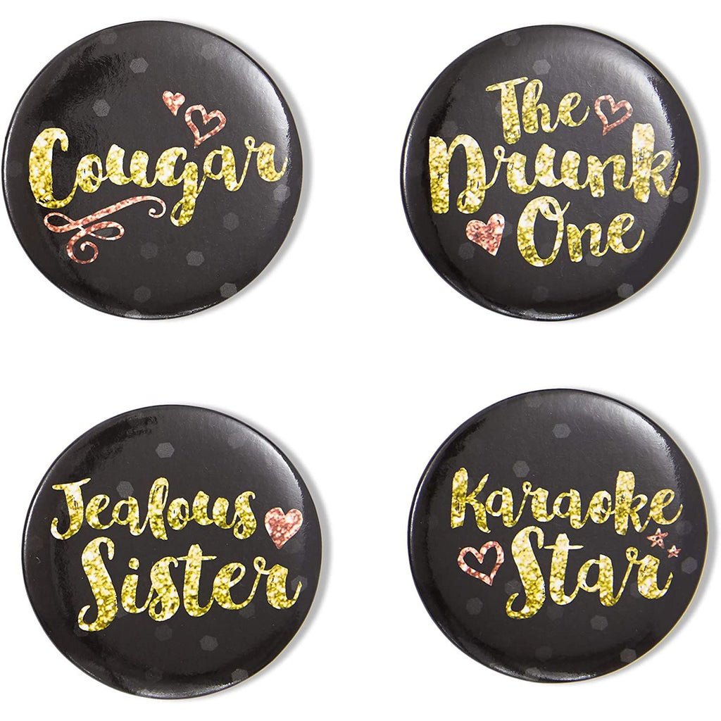 16 Designs Bachelorette Party Buttons (2.25 in, 16-Pk) G261015