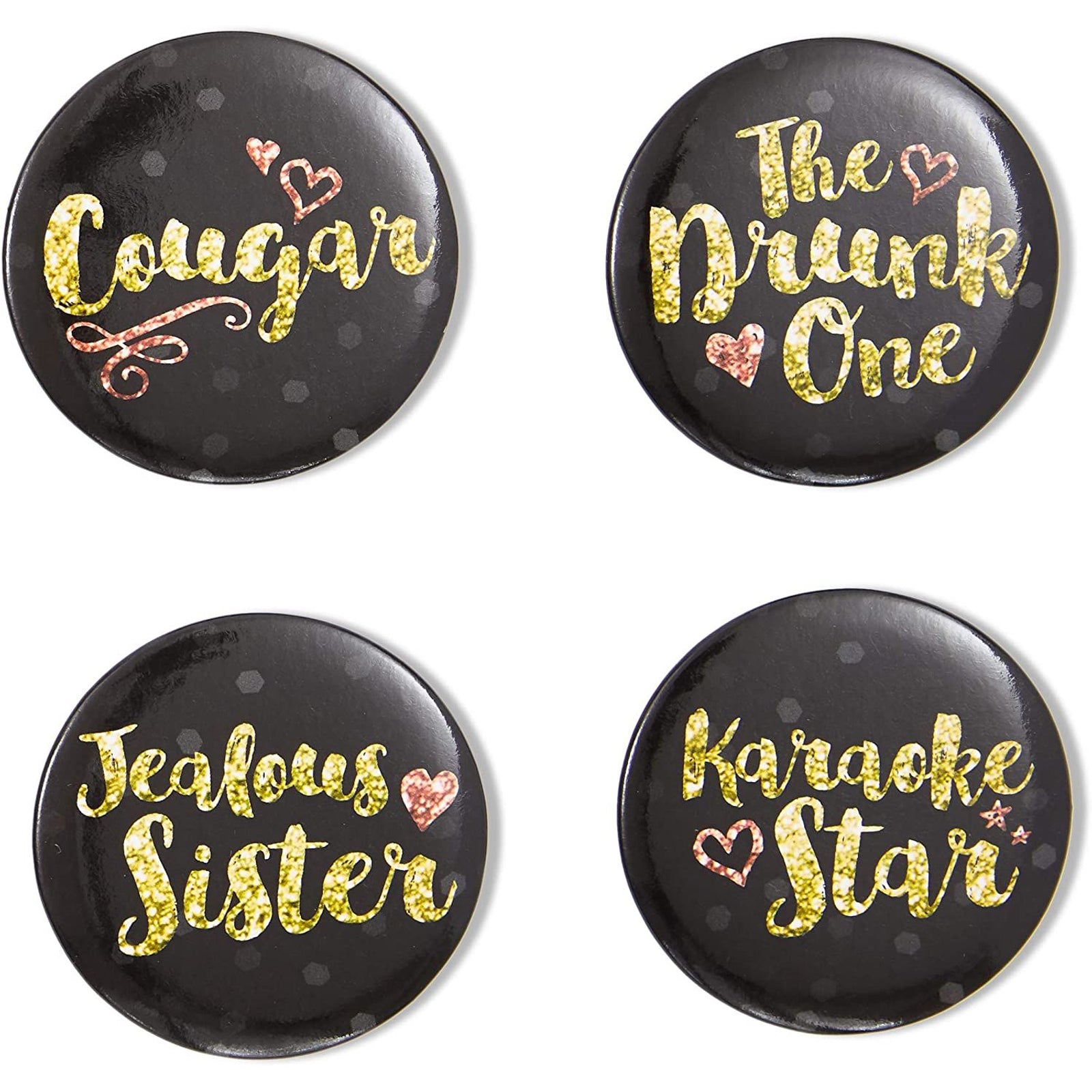 16 Designs Bachelorette Party Buttons (2.25 in, 16-Pk) G261015
