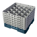 Teal 20 Compartment 11.75 inch Full Size Glass Rack G256