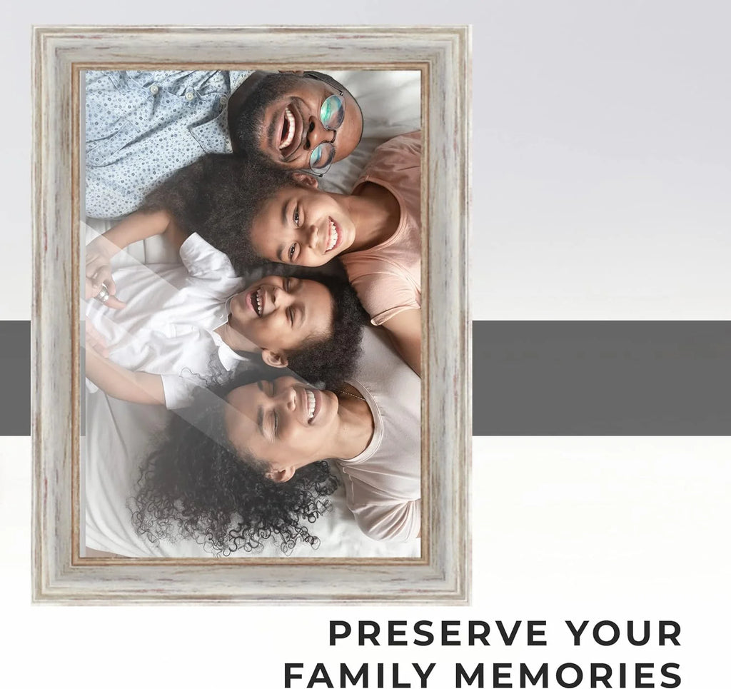 White Real Wood Picture Frame Q979567