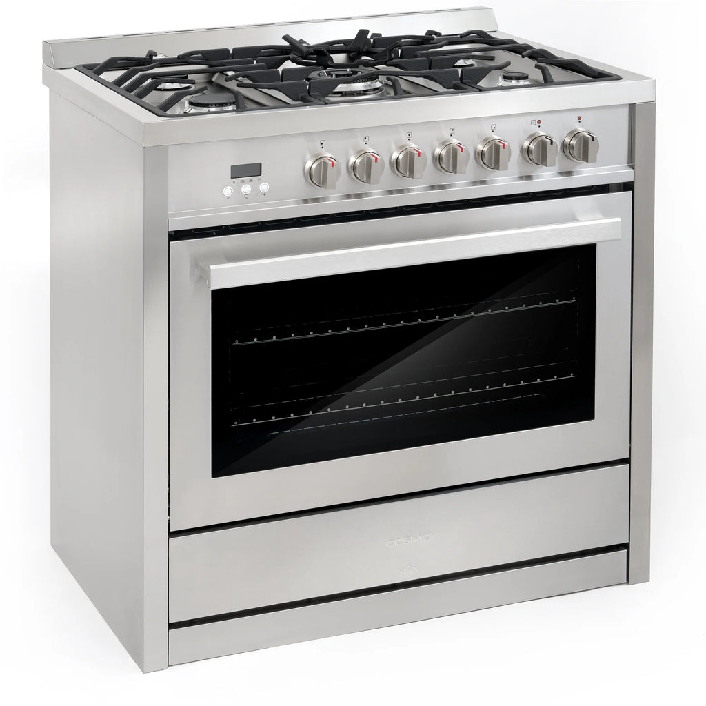 5 Piece Kitchen Appliance Package with Dual Fuel Range, Island Range Hood, Built-in Dishwasher, French Door Refrigerator & 48 Bottle Wine Refrigerator C3599
