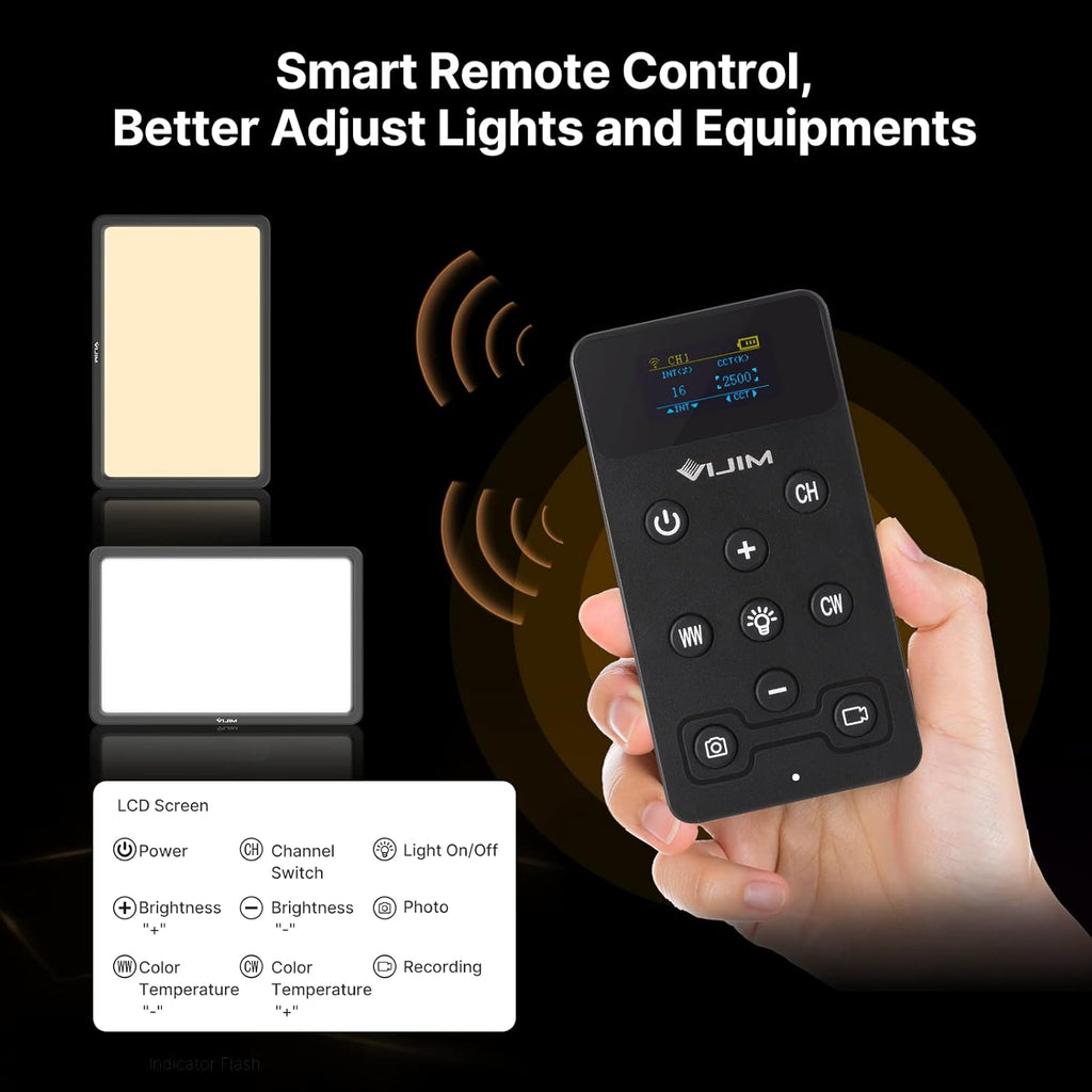 11in LED Key Light with Controller, 2500K-9000K Q1328