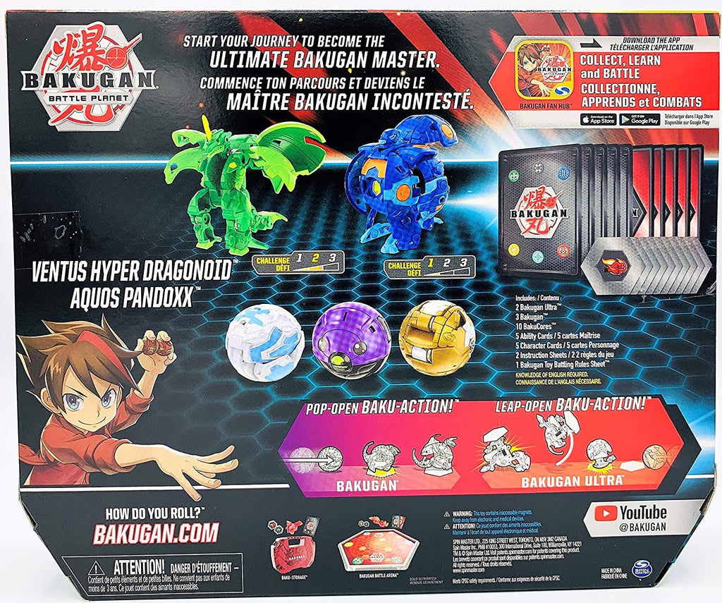 Ventus Hyper Dragonoid and Aquos Pandoxx 5-Pack Collectible Figures K813