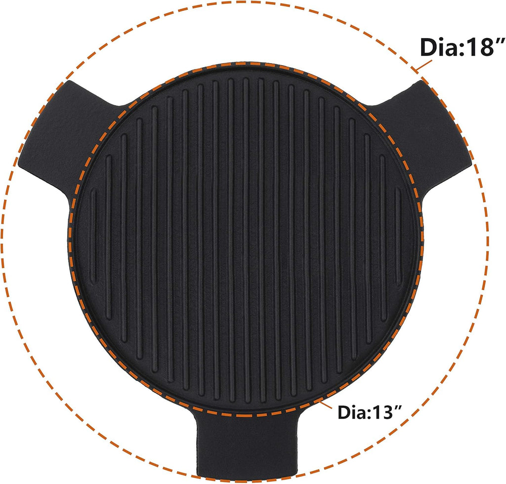 Cast Iron Plate Setter for 18 Inches Kamado Grill, Pack of 2 P3790