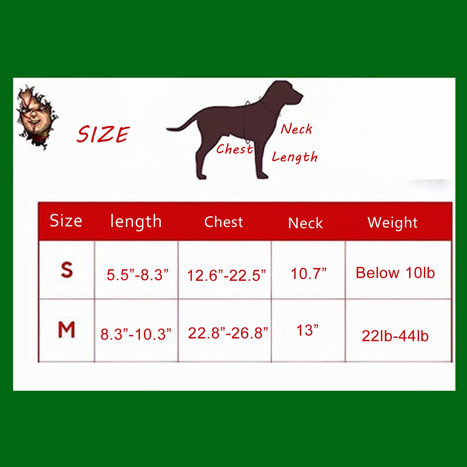 Dog Scary Transformation Costume with Wig C95149
