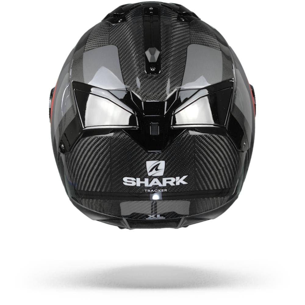 Carbon Anthracite Red Motorcycle Helmet O4086