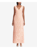 Pink Floral V Neck Maxi Evening Dress R2568