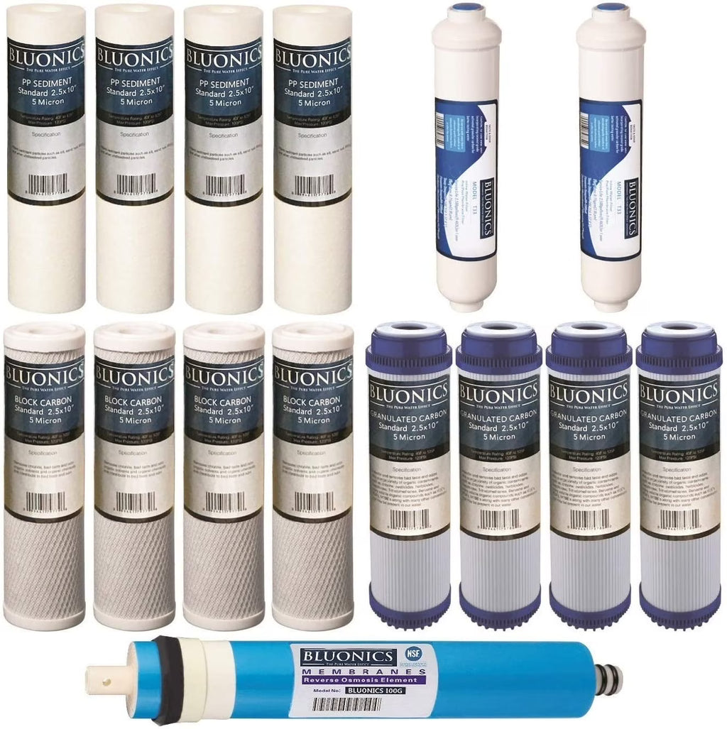 15 pcs RO Replacement Filter Set with 100 GPD Membrane R85376