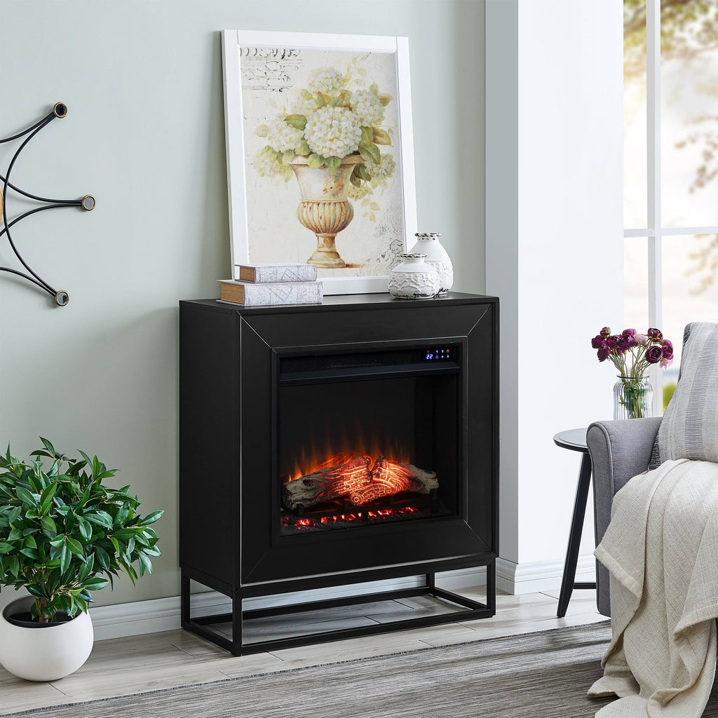 Contemporary Electric Fireplace - Black N986547