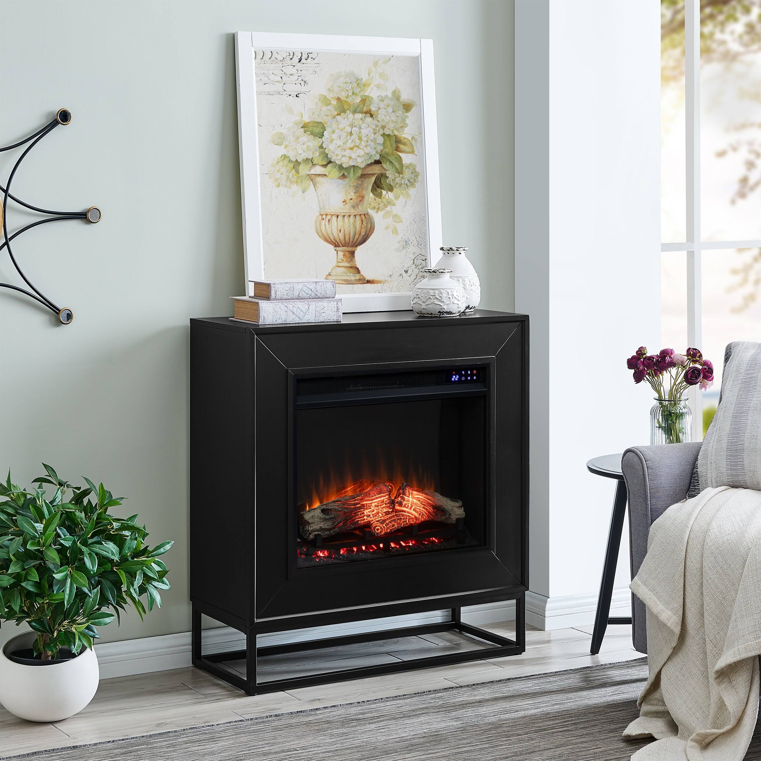 Contemporary Electric Fireplace - Black N986547