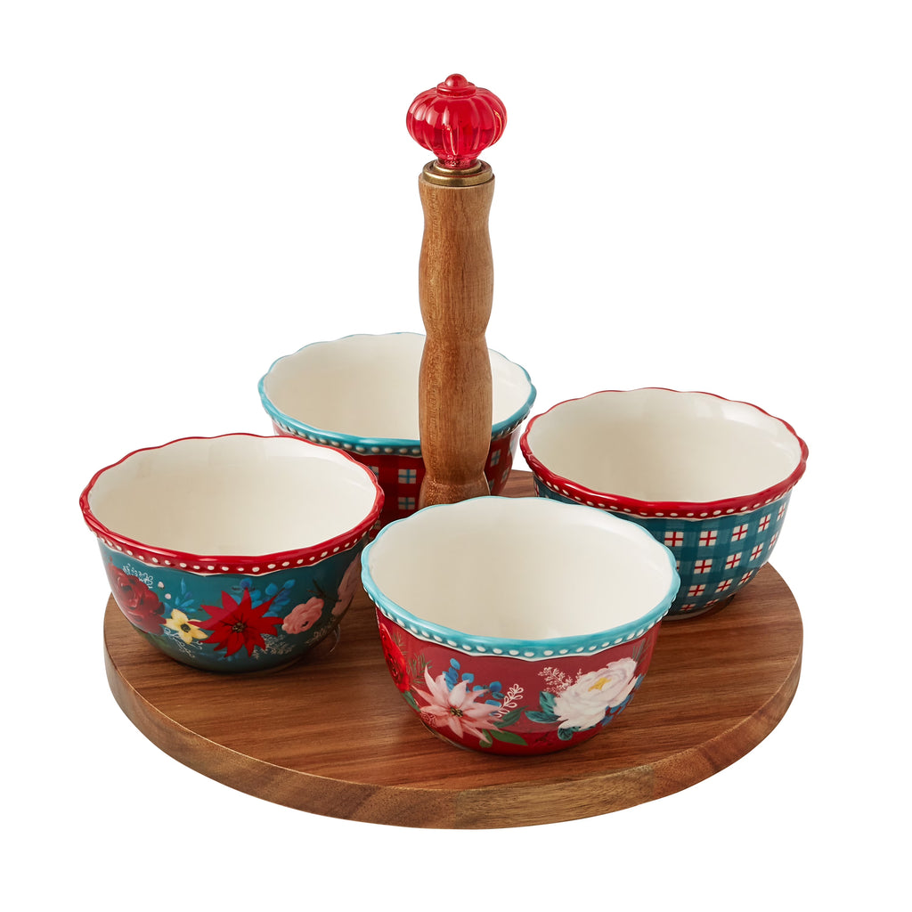 5-Piece Lazy Susan Condiment Set G317193
