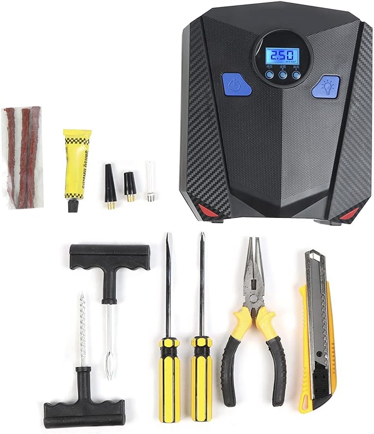 12V Portable Air Compressor Pump, Electric Car Tyre Inflator R388380