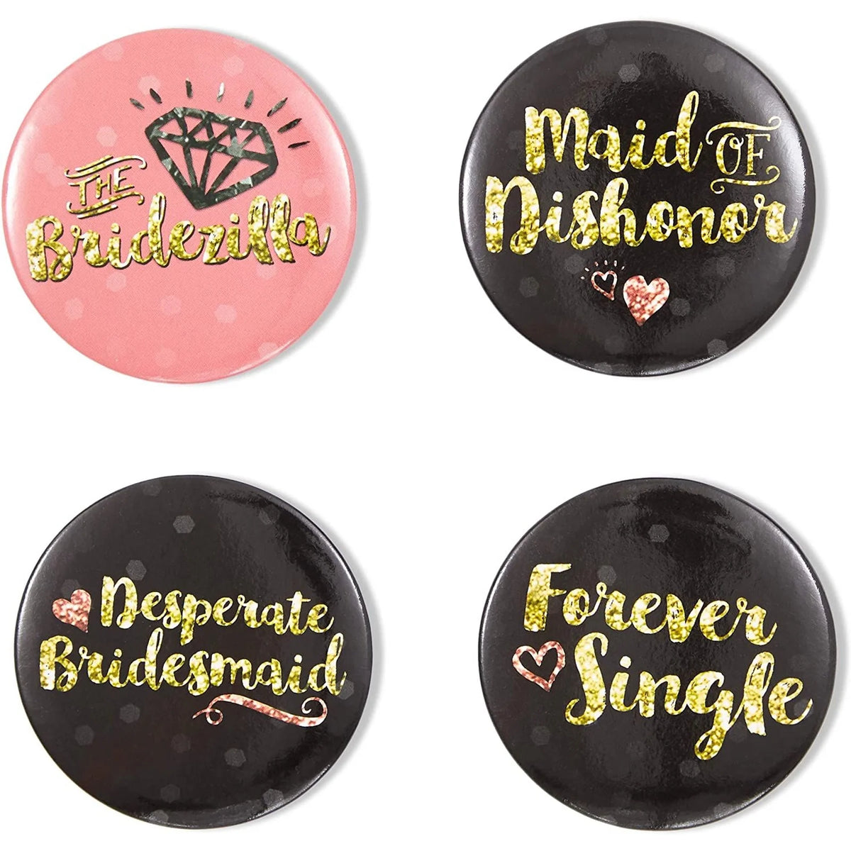 16 Designs Bachelorette Party Buttons (2.25 in, 16-Pk) G261015