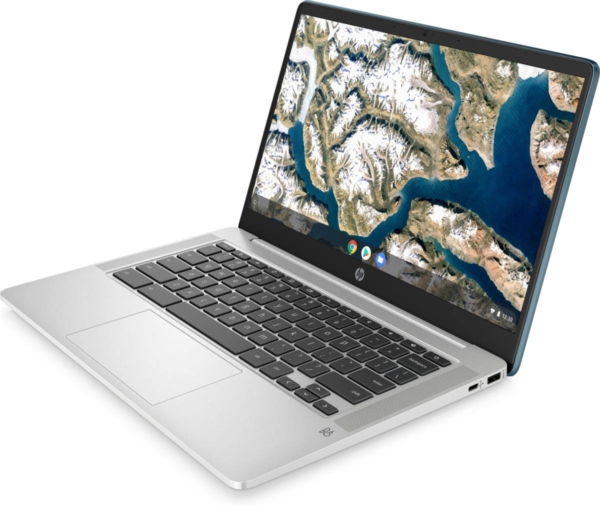 Forest Teal Natural Silver Chromebook F7640