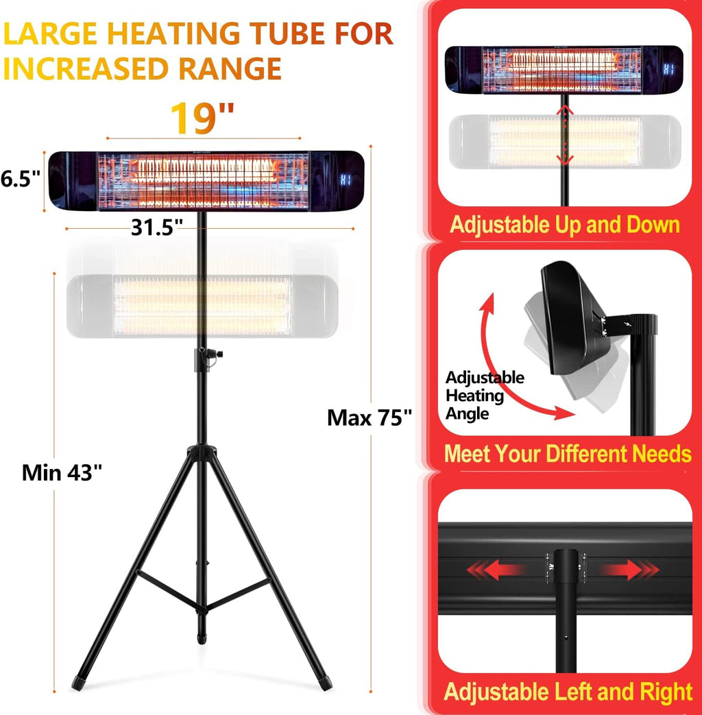1500 Watt Electric Infrared Patio Heater L9417