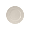 12 1/2 inch Embossed Plate in Eggshell White, Case of 12 H19684