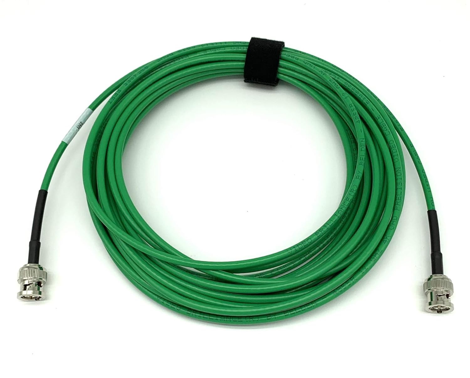 12G 4K HD SDI BNC - BNC Cable Mini RG59 (15ft, Green) Pack of 2 F123