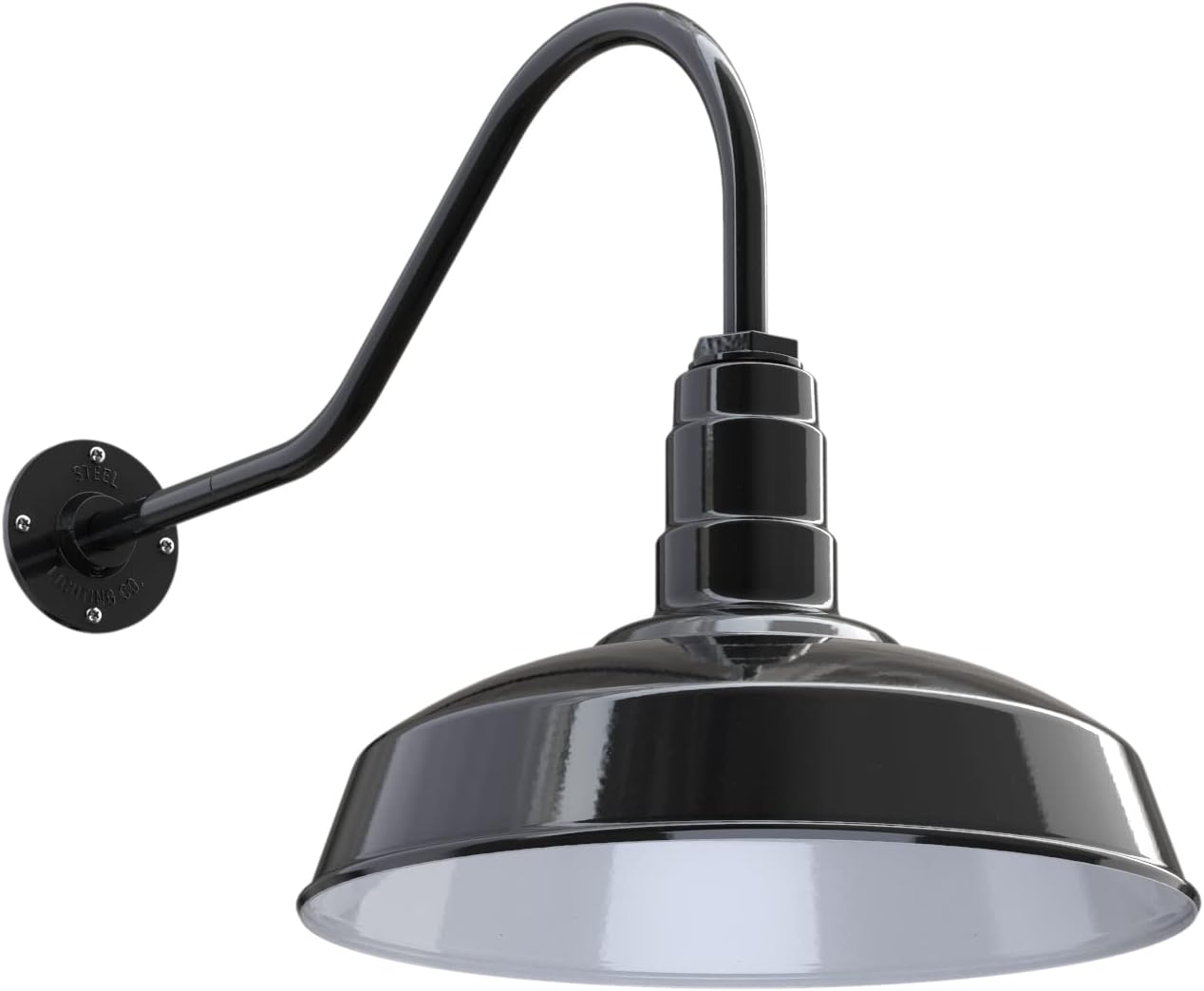 Matte Black Gooseneck Barn Light E4860