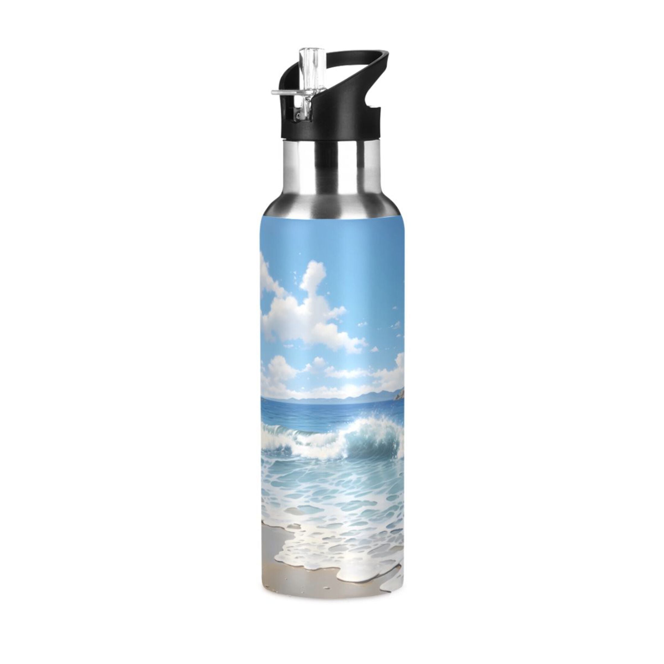 Insulated Stainless Steel Water Bottle with Straw Lid 20 oz S3353