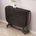 Brown Extendable Dining Table with Wheels L349438