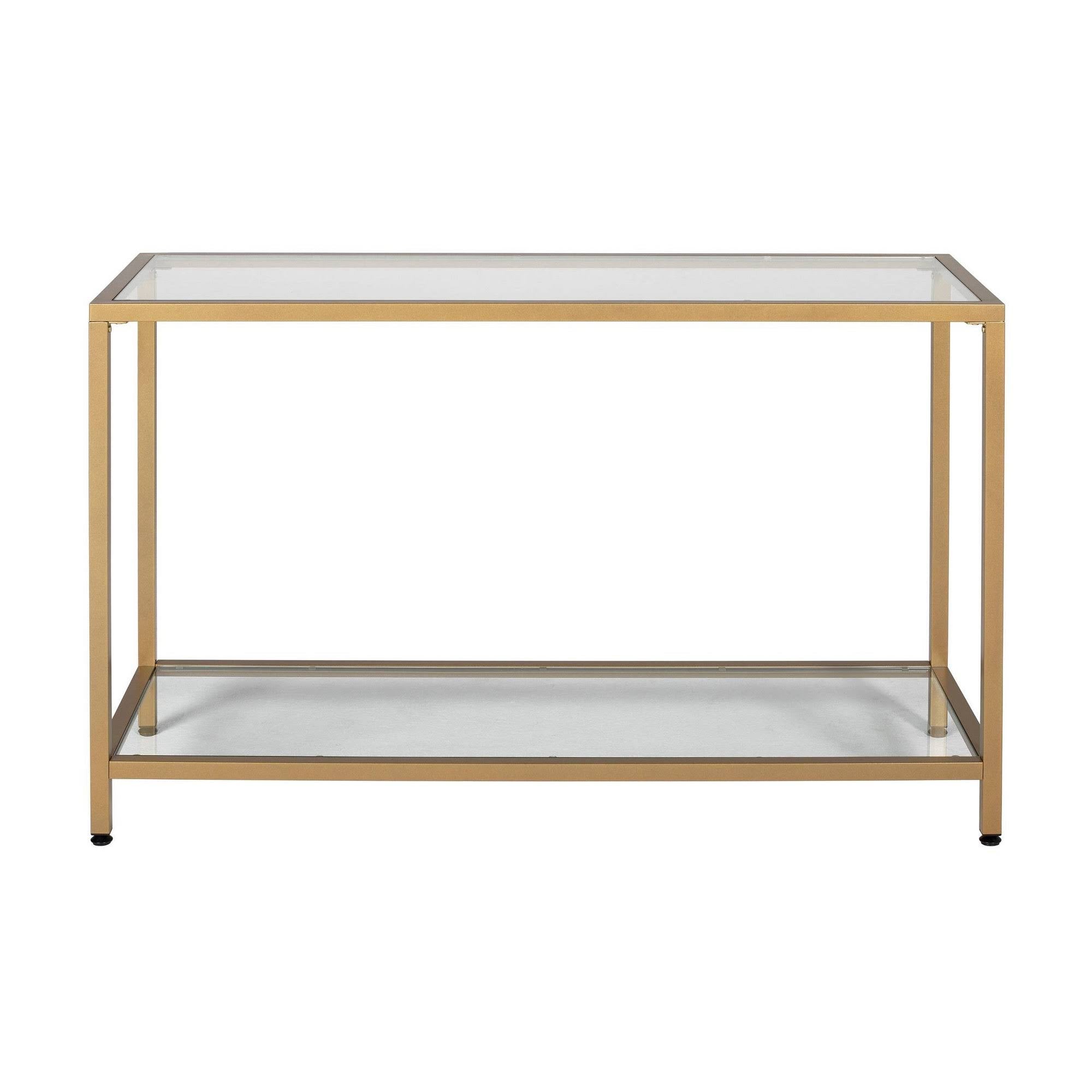 Gold Glass Console Table N24807