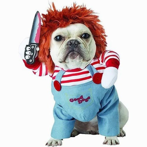 Dog Scary Transformation Costume with Wig C95149